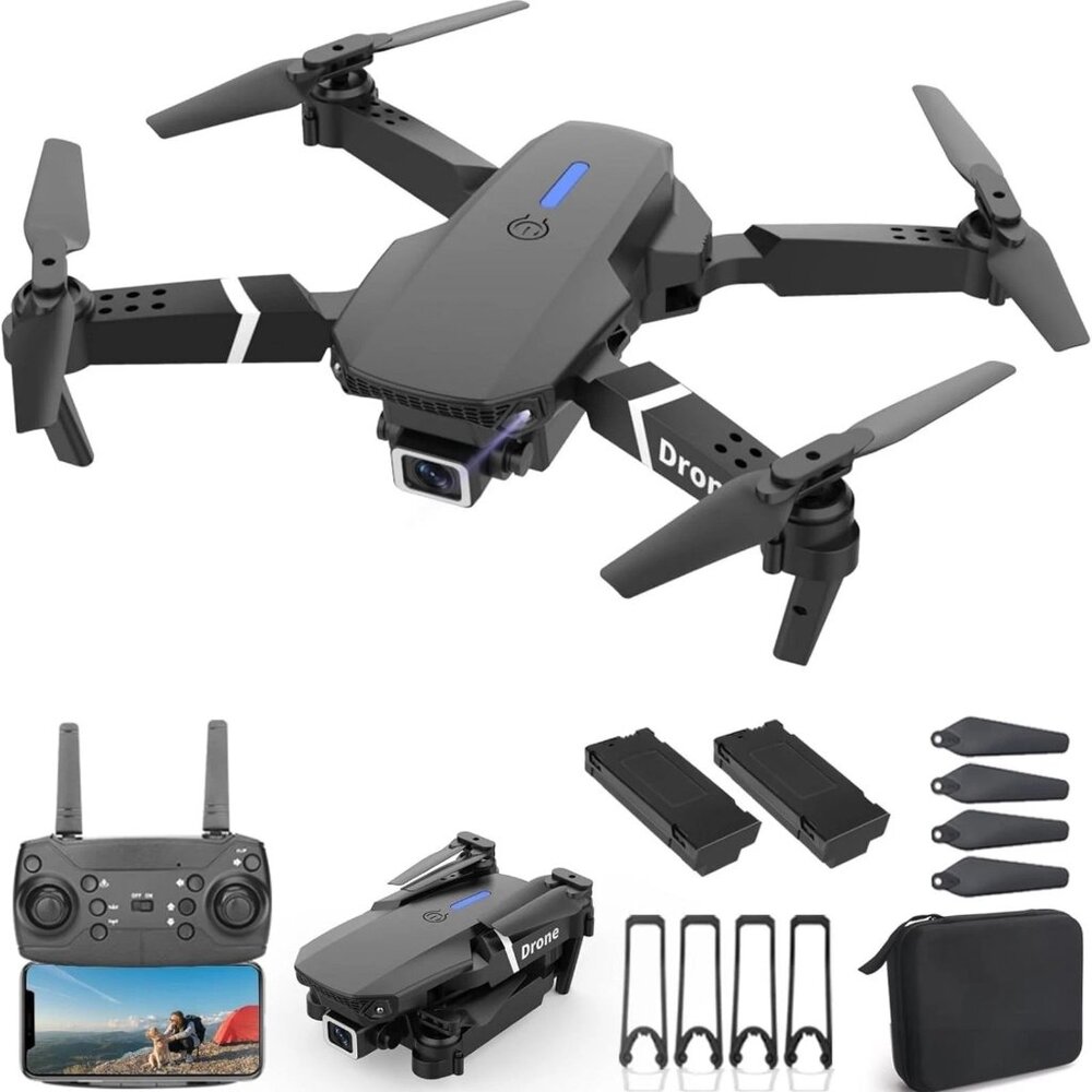 Foldable RC Drone with Camera 1080P HD Live Video for Kids Adults Beginners